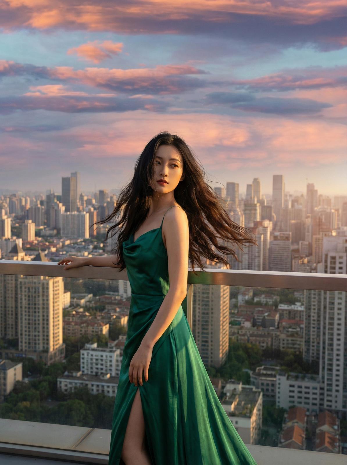 媚黑城市夜景传媒短片